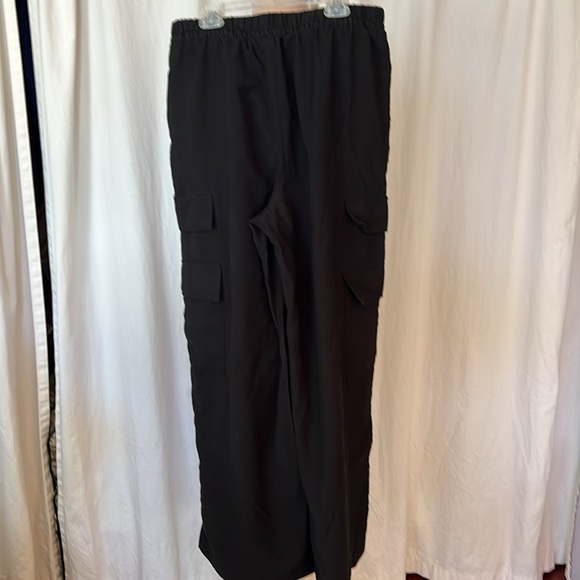 Black Pull On Wide Leg Pants A New Day M NWOT - Picture 3 of 9